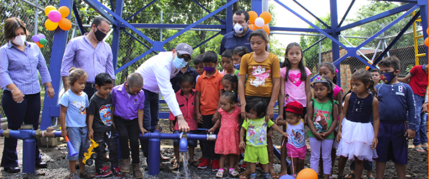 Ingenio Monte Rosa inaugura sistema de agua potable en comunidad Germán Pomares