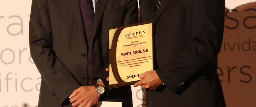 Ingenio Monte Rosa recibe reconocimiento como empresa socialmente responsable